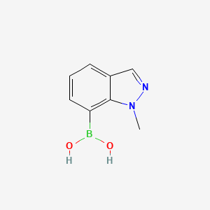 molecular formula C8H9BN2O2 B1386724 (1-Methyl-1H-indazol-7-yl)boronic acid CAS No. 1001907-59-0