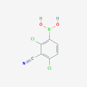 molecular formula C7H4BCl2NO2 B1386730 2,4-Dichloro-3-cyanophenylboronic acid CAS No. 957120-87-5