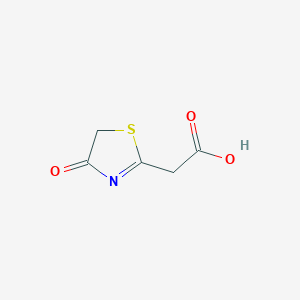 molecular formula C5H5NO3S B1386732 (4-Oxo-4,5-dihydro-1,3-thiazol-2-yl)acetic acid CAS No. 773109-75-4