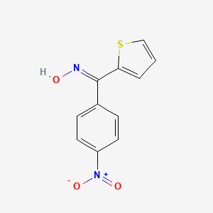 molecular formula C11H8N2O3S B1386733 (E)-(4-nitrophenyl)(2-thienyl)methanone oxime CAS No. 1173417-57-6