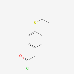 molecular formula C11H13ClOS B1386736 [4-(Isopropylthio)phenyl]acetyl chloride CAS No. 1170785-23-5