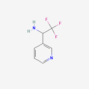 molecular formula C7H7F3N2 B1386740 2,2,2-Trifluoro-1-(pyridin-3-yl)ethanamine CAS No. 912761-24-1