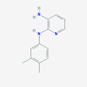 molecular formula C13H15N3 B13867535 2-N-(3,4-dimethylphenyl)pyridine-2,3-diamine 