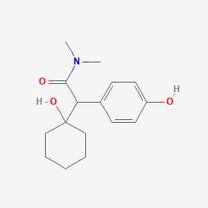molecular formula C16H23NO3 B13867546 2-(1-hydroxycyclohexyl)-2-(4-hydroxyphenyl)-N,N-dimethylacetamide 