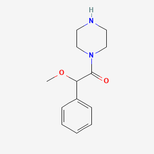 molecular formula C13H18N2O2 B13867550 Ethanone, 2-methoxy-2-phenyl-1-(1-piperazinyl)- CAS No. 95550-08-6