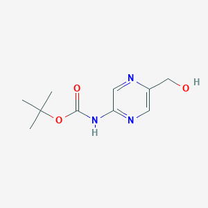 molecular formula C10H15N3O3 B1386757 tert-Butyl (5-(hydroxymethyl)pyrazin-2-yl)carbamate CAS No. 874476-55-8