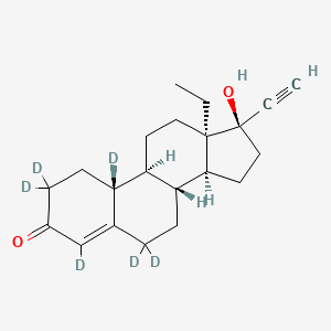 molecular formula C21H28O2 B13867618 (-)-Norgestrel-d6 