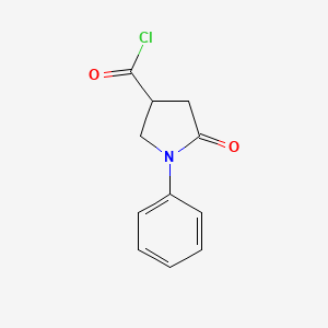 5-Oxo-1-phenylpyrrolidine-3-carbonyl chloride