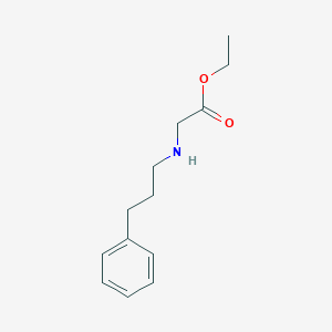 molecular formula C13H19NO2 B13867642 Ethyl 2-(3-phenylpropylamino)acetate 