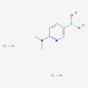 molecular formula C7H12BClN2O2 B1386767 2-(Dimethylamino)pyridine-5-boronic acid dihydrochloride CAS No. 265664-54-8