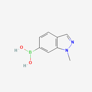 molecular formula C8H9BN2O2 B1386768 (1-Methyl-1H-indazol-6-yl)boronic acid CAS No. 1150114-80-9