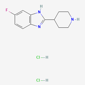 5-Fluoro-2-(4-piperidinyl)-1h-benzimidazole dihydrochloride