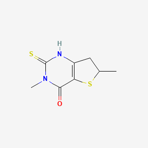 2-mercapto-3,6-dimethyl-6,7-dihydrothieno[3,2-d]pyrimidin-4(3H)-one