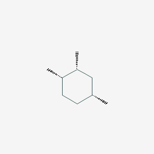molecular formula C9H18 B13867855 Cis,trans,trans-1,2,4-trimethylcyclohexane 