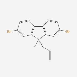molecular formula C17H12Br2 B1386788 2',7'-Dibromo-2-vinylspiro[cyclopropane-1,9'-fluorene] CAS No. 951884-03-0
