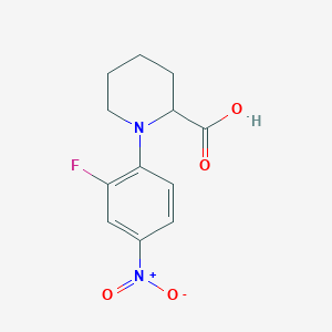 1-(2-Fluoro-4-nitrophenyl)piperidine-2-carboxylic acid