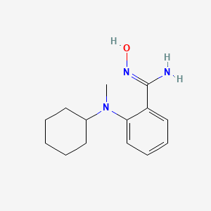 2-[Cyclohexyl(methyl)amino]-N'-hydroxybenzenecarboximidamide