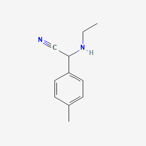 molecular formula C11H14N2 B1386802 2-(Ethylamino)-2-(p-tolyl)acetonitrile CAS No. 1017679-03-6