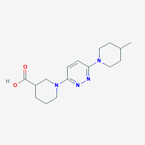 1-[6-(4-Methylpiperidin-1-yl)pyridazin-3-yl]piperidine-3-carboxylic acid