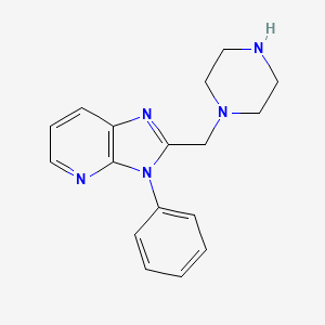 molecular formula C17H19N5 B1386814 3-Phenyl-2-(piperazin-1-ylmethyl)-3H-imidazo[4,5-b]pyridine CAS No. 1172973-22-6