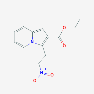 molecular formula C13H14N2O4 B1386821 Ethyl 3-(2-nitroethyl)indolizine-2-carboxylate CAS No. 1171758-36-3