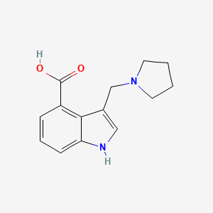 3-(pyrrolidin-1-ylmethyl)-1H-indole-4-carboxylic acid