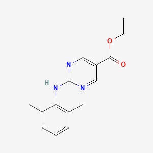 molecular formula C15H17N3O2 B13868295 Ethyl 2-(2,6-dimethylanilino)pyrimidine-5-carboxylate 