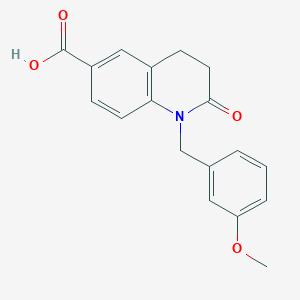1-(3-Methoxybenzyl)-2-oxo-1,2,3,4-tetrahydroquinoline-6-carboxylic acid