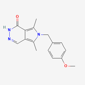 6-(4-Methoxybenzyl)-5,7-dimethyl-2,6-dihydro-1H-pyrrolo[3,4-d]pyridazin-1-one