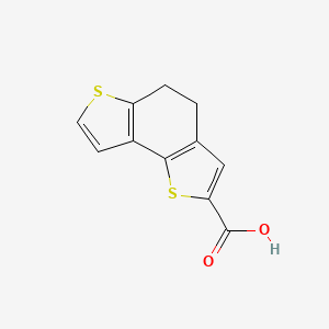 molecular formula C11H8O2S2 B1386834 4,5-Dihydrothieno[2,3-e][1]benzothiophene-2-carboxylic acid CAS No. 26268-08-6