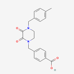 4-{[4-(4-Methylbenzyl)-2,3-dioxopiperazin-1-yl]methyl}benzoic acid