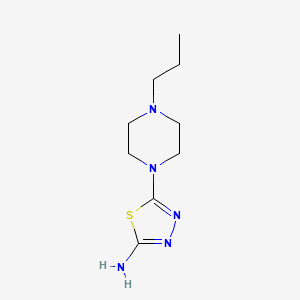 5-(4-Propylpiperazin-1-yl)-1,3,4-thiadiazol-2-amine