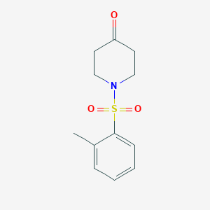 molecular formula C12H15NO3S B1386851 1-[(2-Methylphenyl)sulfonyl]piperidin-4-one CAS No. 1171599-64-6