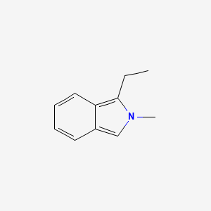 molecular formula C11H13N B13868510 1-ethyl-2-methyl-2H-Isoindole CAS No. 58083-60-6