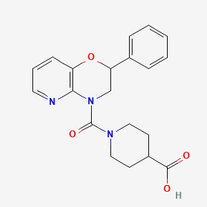 1-[(2-Phenyl-2,3-dihydro-4H-pyrido[3,2-b][1,4]oxazin-4-yl)carbonyl]piperidine-4-carboxylic acid