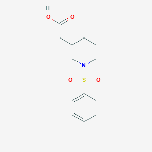 molecular formula C14H19NO4S B1386864 (1-[(4-Methylphenyl)sulfonyl]piperidin-3-YL)acetic acid CAS No. 1082293-49-9