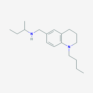 molecular formula C18H30N2 B1386867 N-[(1-Butyl-1,2,3,4-tetrahydroquinolin-6-yl)methyl]butan-2-amine CAS No. 1172787-19-7