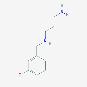 molecular formula C10H15FN2 B1386880 N-(3-fluorobenzyl)propane-1,3-diamine CAS No. 953072-23-6