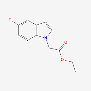molecular formula C13H14FNO2 B1386881 Ethyl 2-(5-fluoro-2-methyl-1H-indol-1-yl)acetate CAS No. 851460-85-0