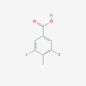 molecular formula C8H6FIO2 B1386884 3-Fluoro-5-iodo-4-methylbenzoic acid CAS No. 861905-94-4