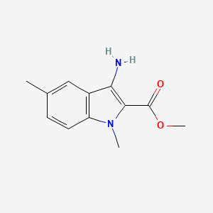 molecular formula C12H14N2O2 B1386894 methyl 3-amino-1,5-dimethyl-1H-indole-2-carboxylate CAS No. 904627-06-1