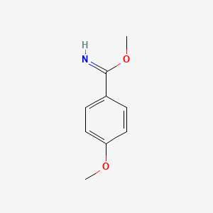 molecular formula C9H11NO2 B13868977 Methyl 4-methoxybenzenecarboximidate 