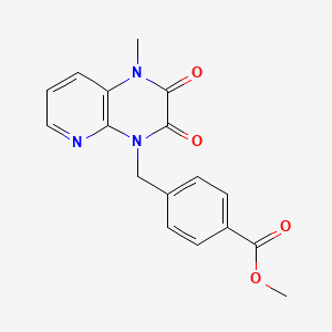 Methyl 4-[(1-methyl-2,3-dioxo-2,3-dihydropyrido[2,3-b]pyrazin-4(1H)-yl)methyl]benzoate