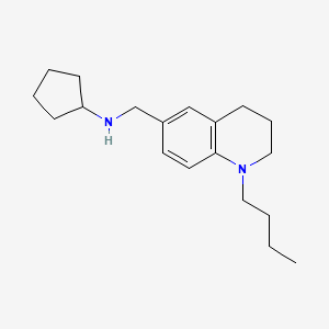 N-[(1-Butyl-1,2,3,4-tetrahydroquinolin-6-yl)methyl]cyclopentanamine