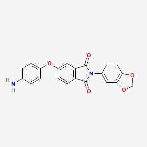 5-(4-Aminophenoxy)-2-(1,3-benzodioxol-5-yl)-1H-isoindole-1,3(2H)-dione