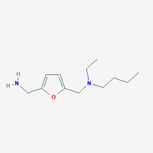 molecular formula C12H22N2O B1386909 N-{[5-(Aminomethyl)-2-furyl]methyl}-N-ethylbutan-1-amine CAS No. 1171423-76-9