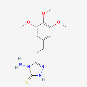 4-Amino-5-[2-(3,4,5-trimethoxyphenyl)ethyl]-4H-1,2,4-triazole-3-thiol
