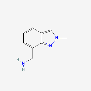 molecular formula C9H11N3 B1386923 (2-methyl-2H-indazol-7-yl)methanamine CAS No. 1144044-67-6