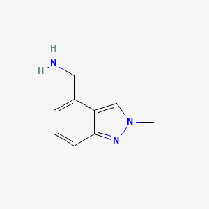 B1386926 (2-Methyl-2H-indazol-4-YL)methanamine CAS No. 1159511-62-2