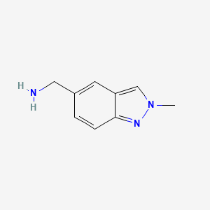 B1386927 (2-Methyl-2H-indazol-5-YL)methanamine CAS No. 1159511-63-3